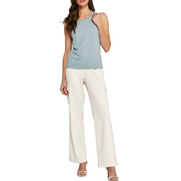 7 Diamonds Modal Relaxed Crewneck Tank Seafoam Size Medium - Picture 2 of 9